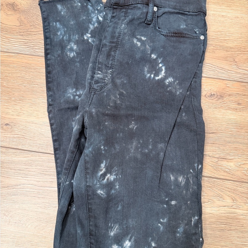 Black Orchid Splatter Gray Skinny Jeans 0103 - Picture 2 of 4